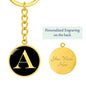 Initial A v2a - Luxury Keychain