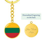 Lithuanian Flag - Luxury Keychain