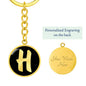 Initial H v2b - Luxury Keychain