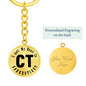 Heart In Connecticut v01 - Luxury Keychain
