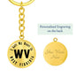 Heart In West Virginia v01 - Luxury Keychain