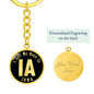 Heart In Iowa v02 - Luxury Keychain