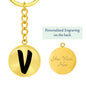 Initial V v1b - Luxury Keychain