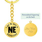 Heart In Nebraska v01 - Luxury Keychain