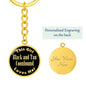 Black and Tan Coonhound v2 - Luxury Keychain