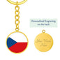 Czech Flag - Luxury Keychain
