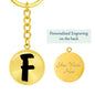 Initial F v1b - Luxury Keychain