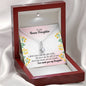 315 - To Daughter - Alluring Beauty Necklace With Mahogany Style Luxury Box