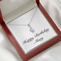 Happy Birthday Mary - Alluring Beauty Necklace With Mahogany Style Luxury Box