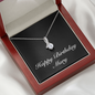 Happy Birthday Mary v2 - Alluring Beauty Necklace With Mahogany Style Luxury Box