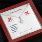 To My Lovely Wife (Valentine's) - Alluring Beauty Necklace With Mahogany Style Luxury Box