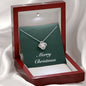 Merry Christmas v09 - Love Knot Necklace With Mahogany Style Luxury Box