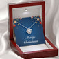 Merry Christmas v01 - Love Knot Necklace With Mahogany Style Luxury Box
