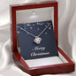 Merry Christmas v04 - Love Knot Necklace With Mahogany Style Luxury Box
