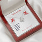 To My Lovely Wife (Valentine's) - Love Knot Necklace With Mahogany Style Luxury Box