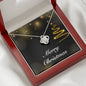 Merry Christmas v03 - Love Knot Necklace With Mahogany Style Luxury Box