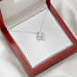 Love Knot Necklace With Mahogany Style Luxury Box