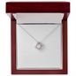 Love Knot Necklace With Mahogany Style Luxury Box