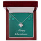 Merry Christmas v02 - Love Knot Necklace With Mahogany Style Luxury Box