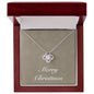 Merry Christmas v10 - Love Knot Necklace With Mahogany Style Luxury Box