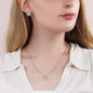Happy Birthday Barbara v2 - Love Knot Necklace And Earrings Set With Mahogany Style Luxury Box