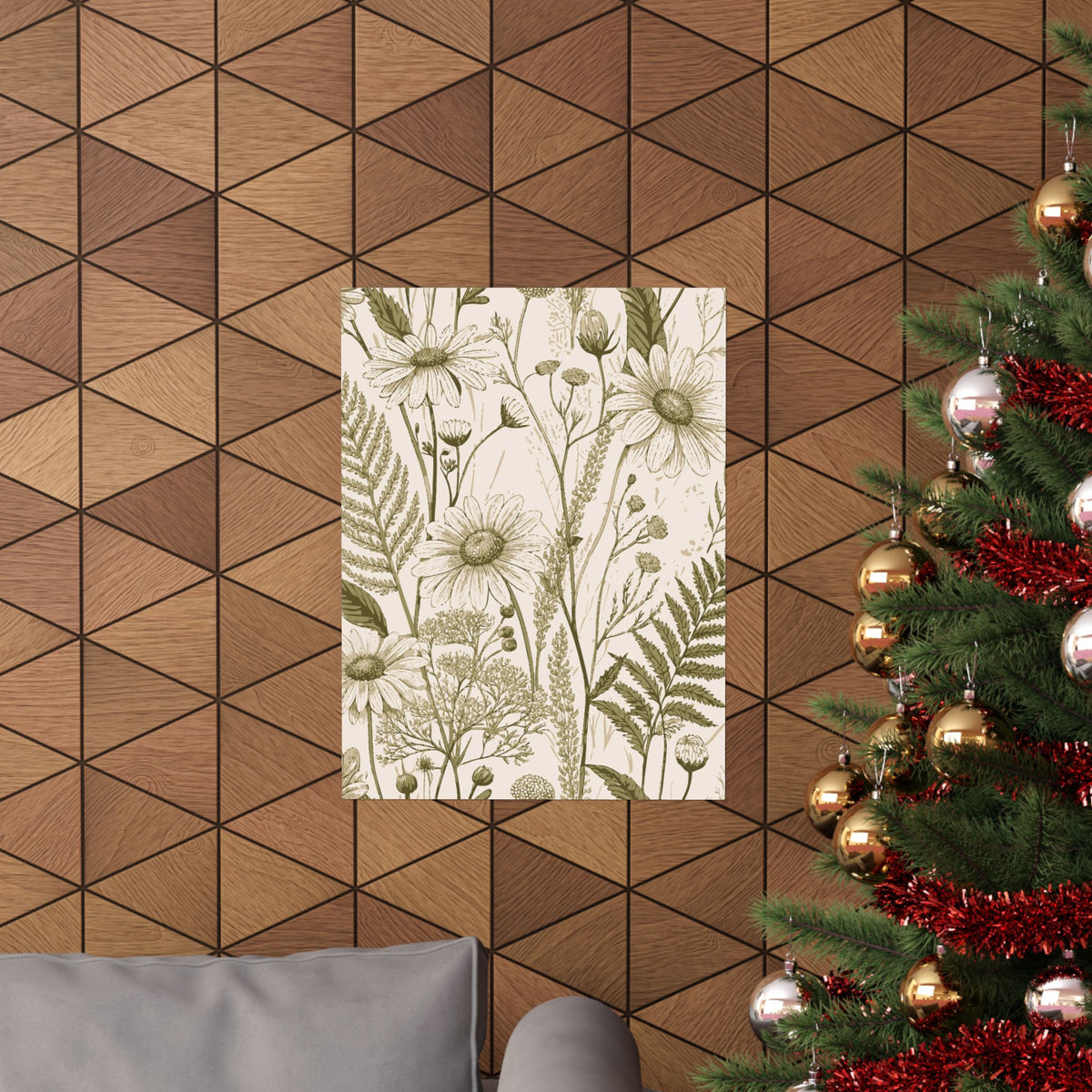 Wildflowers Pattern 086 - 18 in x 24 in Matte Poster