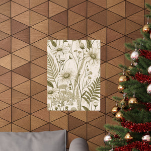 Wildflowers Pattern 086 - 18 in x 24 in Matte Poster