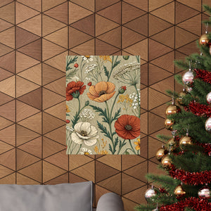 Wildflowers Pattern 140 - 18 in x 24 in Matte Poster