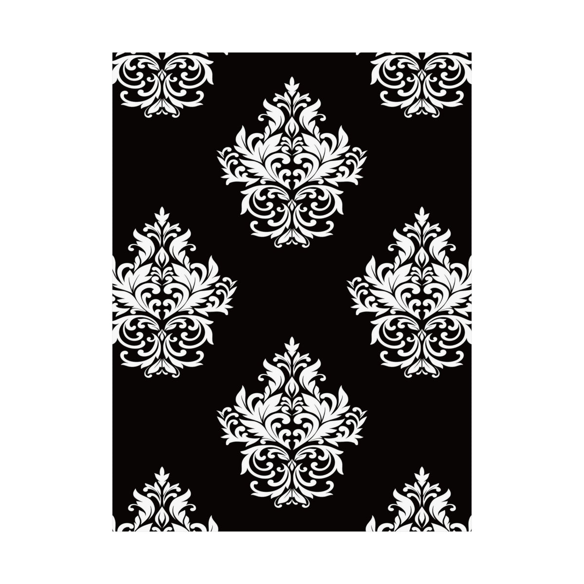 Damask Pattern 018 - 18 in x 24 in Matte Poster