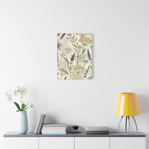 Wildflowers Pattern 113 - 18 in x 24 in Matte Canvas, Stretched, 1.25 in
