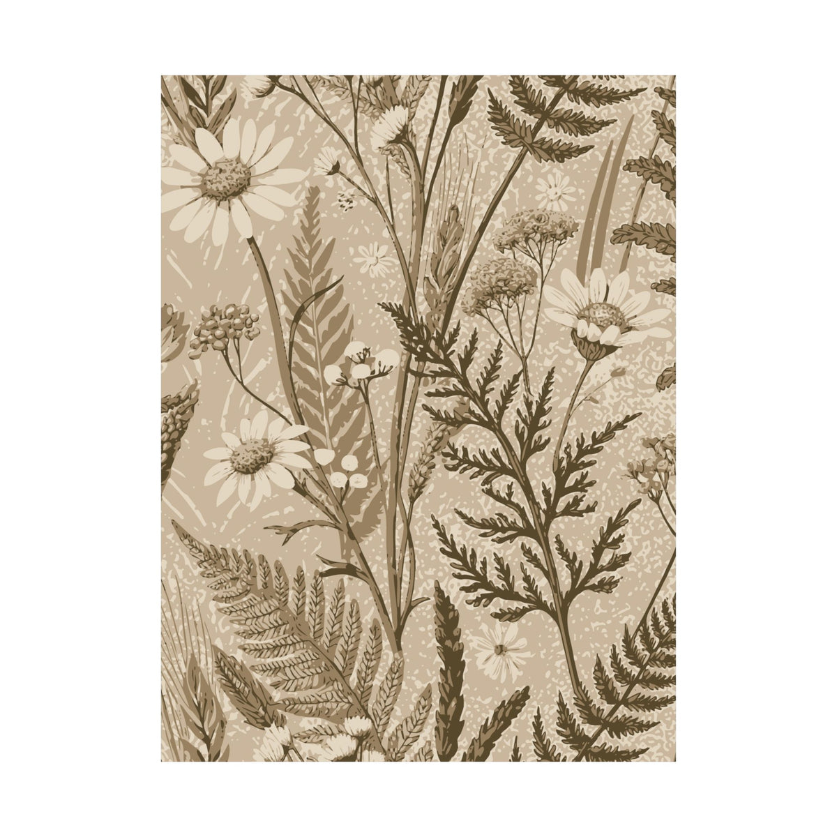 Wildflowers Pattern 079 - 18 in x 24 in Matte Poster