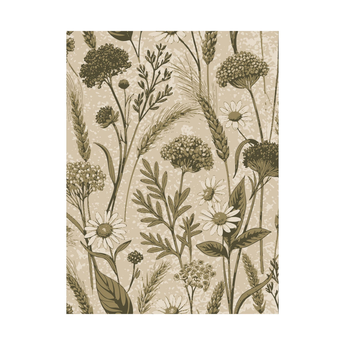 Wildflowers Pattern 081 - 18 in x 24 in Matte Poster