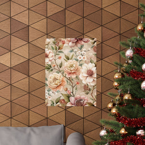 Folk Floral Pattern, Japanese Inspired 03 - 18 in x 24 in Matte Poster