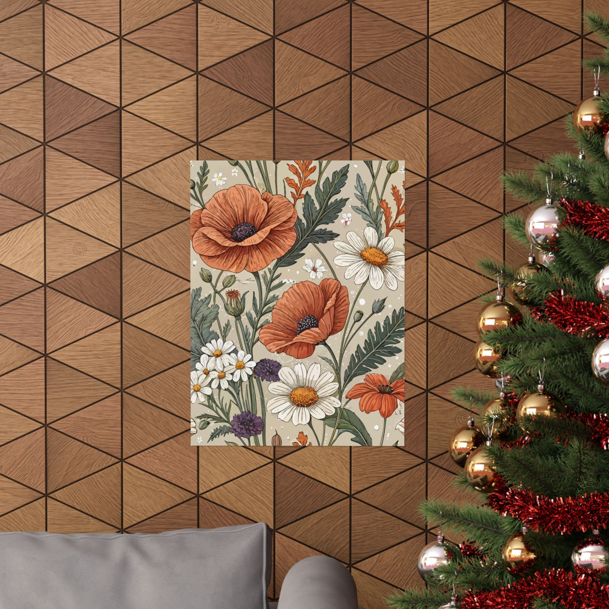 Wildflowers Pattern 022 - 18 in x 24 in Matte Poster