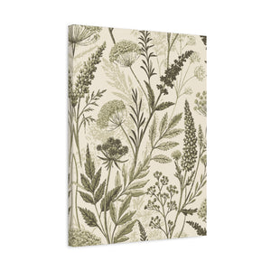Wildflowers Pattern 114 - 18 in x 24 in Matte Canvas, Stretched, 1.25 in