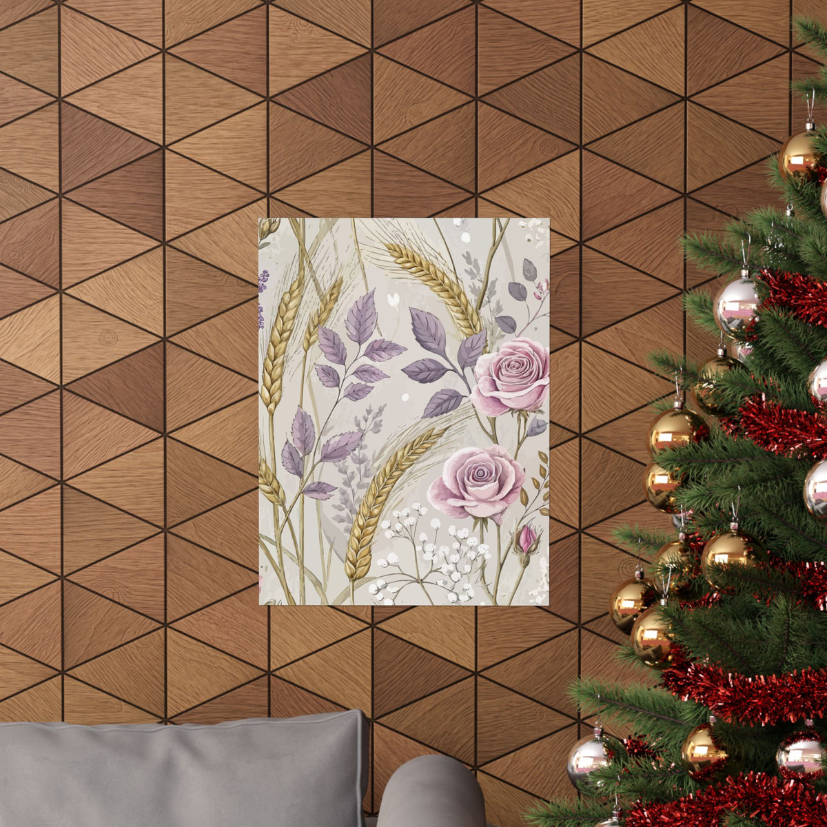 Wildflowers Pattern 049 - 18 in x 24 in Matte Poster