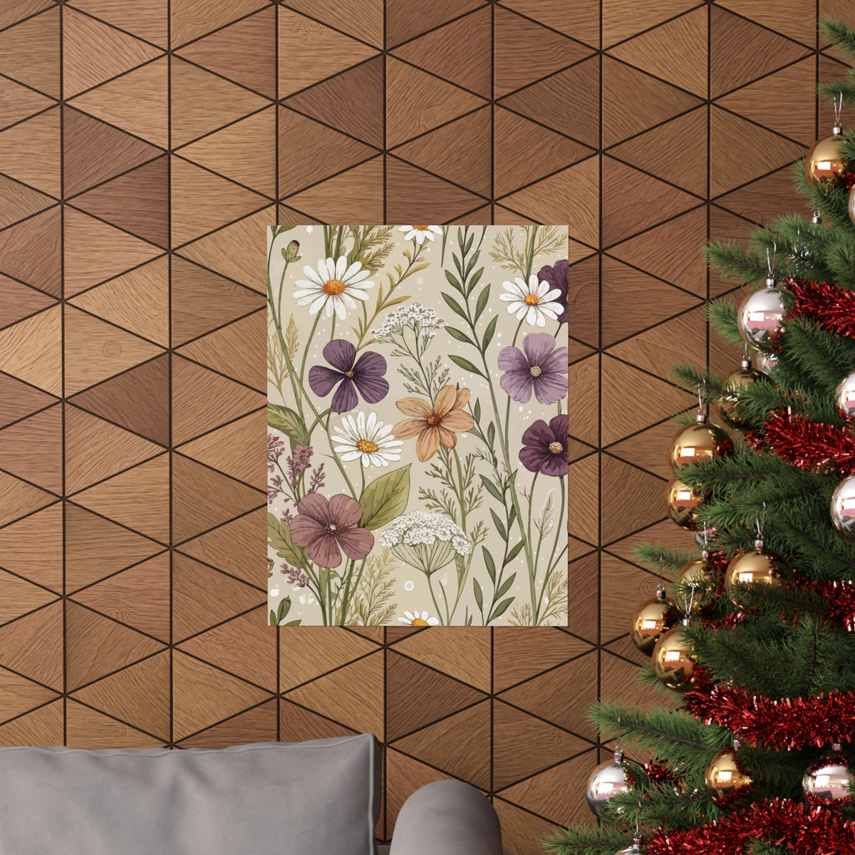 Wildflowers Pattern 078 - 18 in x 24 in Matte Poster