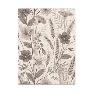 Wildflowers Pattern 122 - 18 in x 24 in Matte Canvas, Stretched, 1.25 in