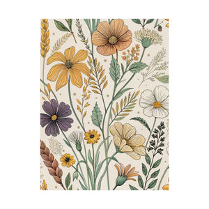 Wildflowers Pattern 002 - 18 in x 24 in Matte Poster