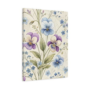 Wildflowers Pattern 160 - 18 in x 24 in Matte Canvas, Stretched, 1.25 in