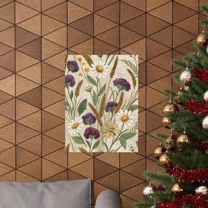 Wildflowers Pattern 082 - 18 in x 24 in Matte Poster