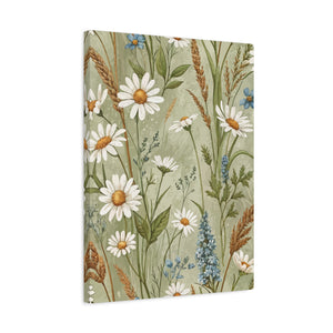 Wildflowers Pattern 168 - 18 in x 24 in Matte Canvas, Stretched, 1.25 in