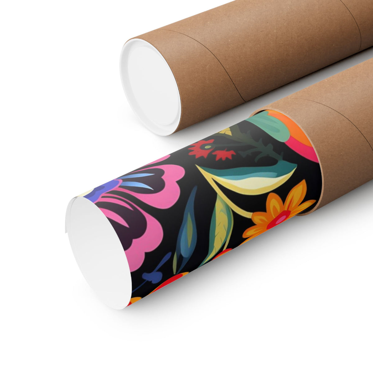 Mexican Floral Fiesta Pattern 052 - 18 in x 24 in Matte Poster