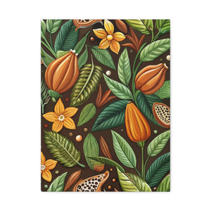 Folk Floral Pattern, Mayan Inspired 02 - 18 in x 24 in Matte Canvas, Stretched, 1.25 in