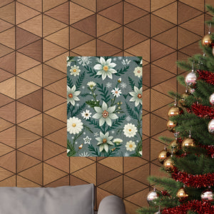 Folk Floral Pattern, Alpine Inspired 06 - 18 in x 24 in Matte Poster