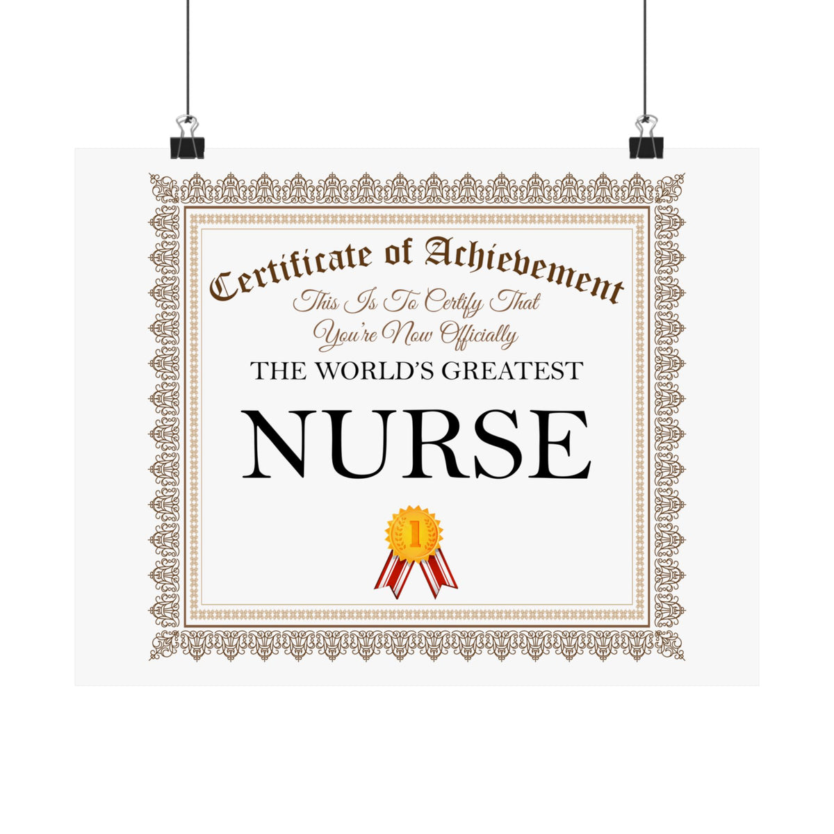 World's Greatest Nurse - 14 in x 11 in Matte Poster