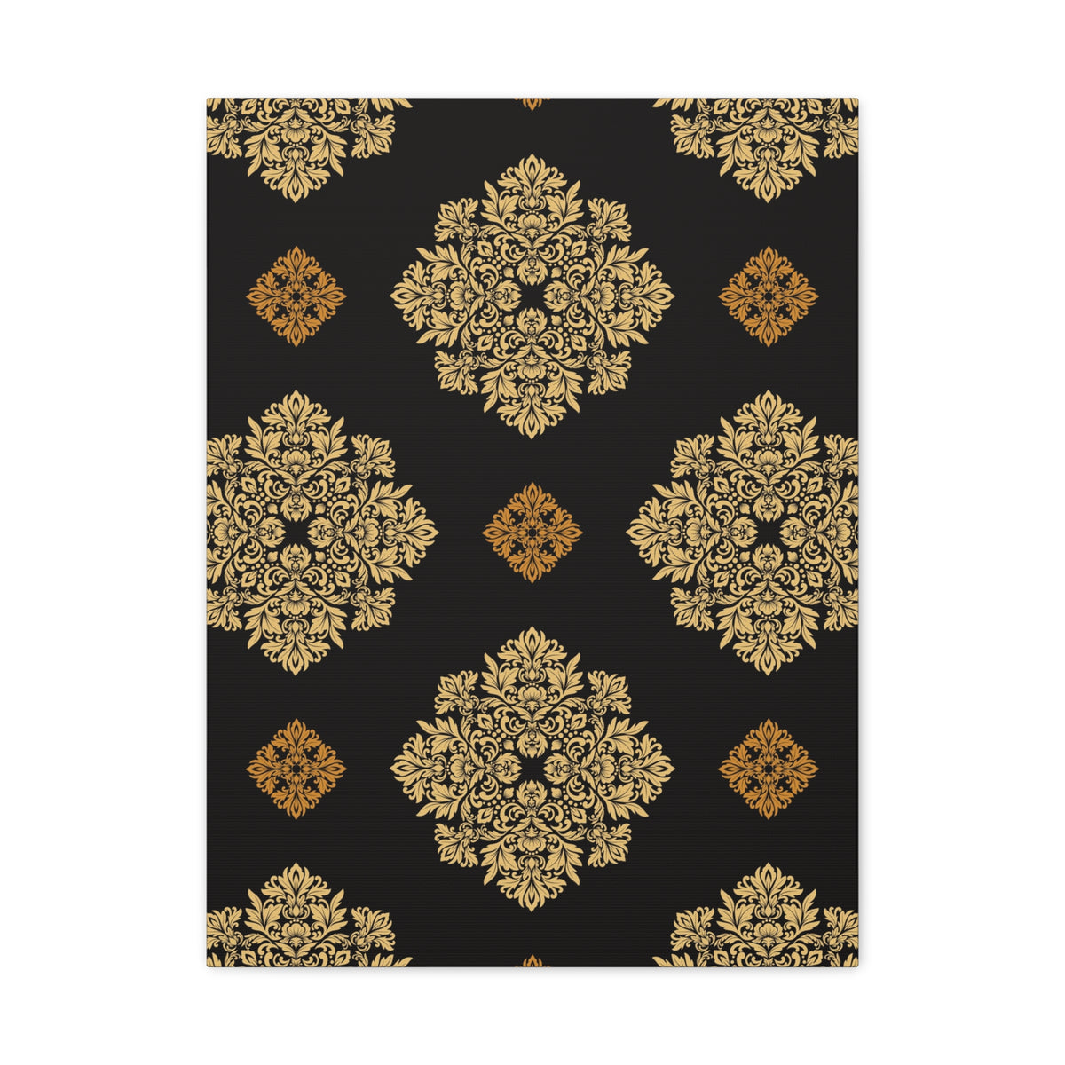 Damask Pattern 030 - 18 in x 24 in Matte Canvas, Stretched, 1.25 in