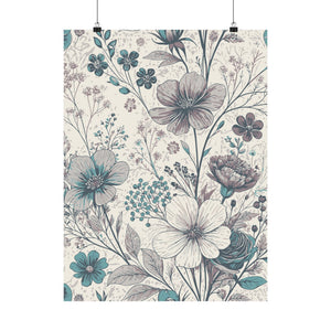 Wildflowers Pattern 164 - 18 in x 24 in Matte Poster