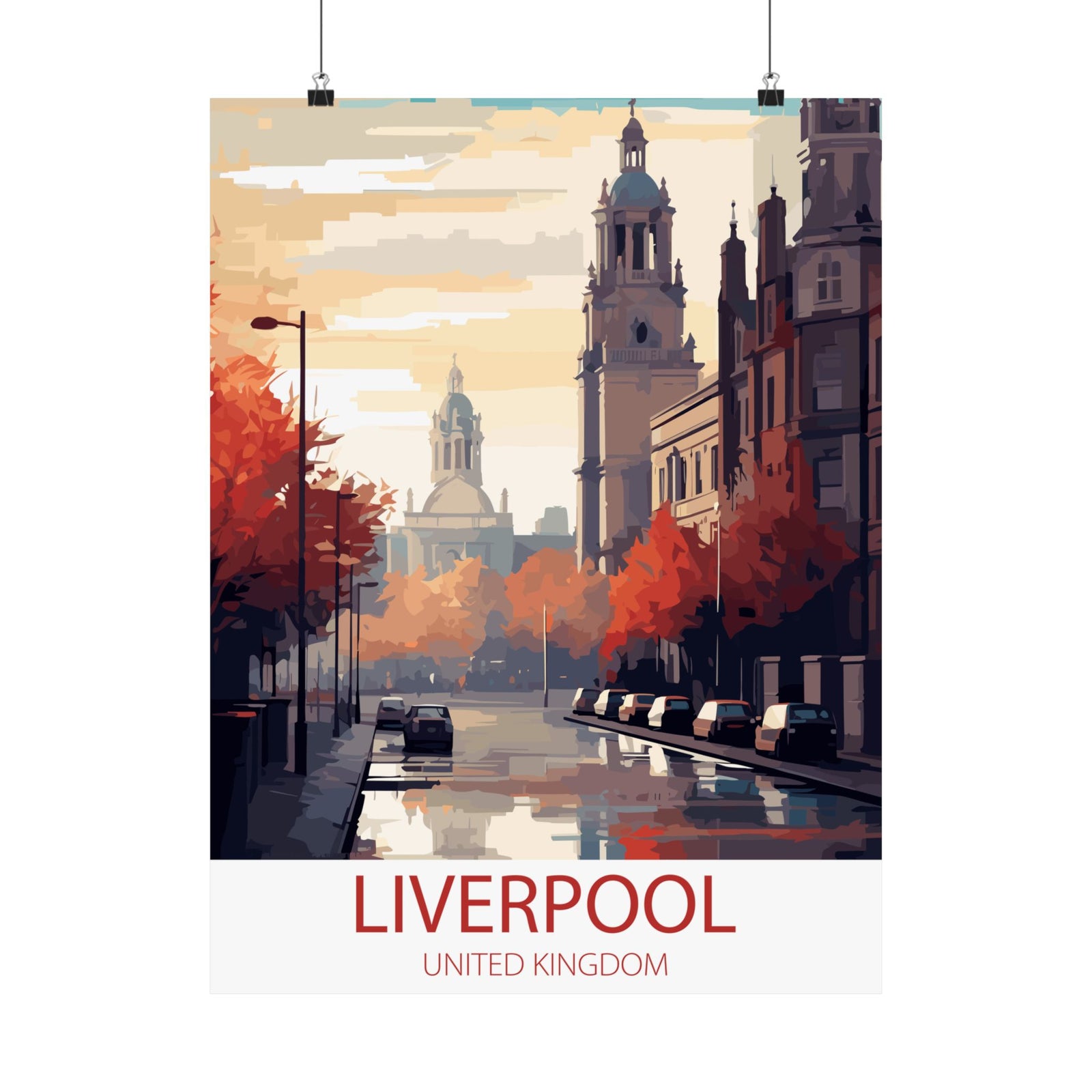 Famous Travel Destinations - Liverpool, United Kingdom - 18 in x 24 in Matte Poster