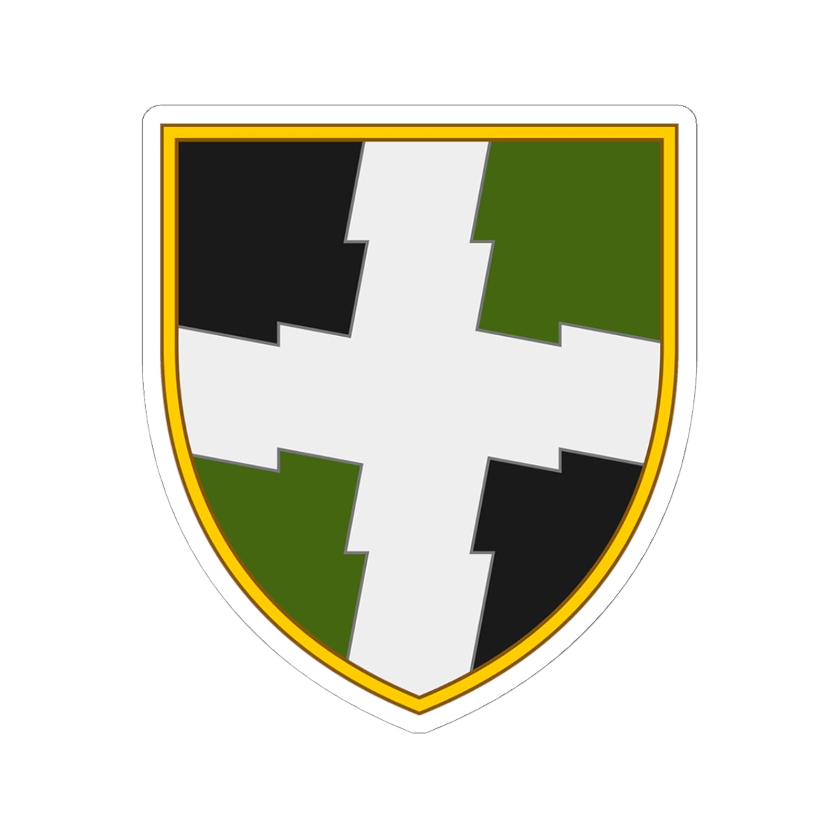 55th Signal Regiment (Ukraine) - 3" x 3" Kiss-Cut Sticker